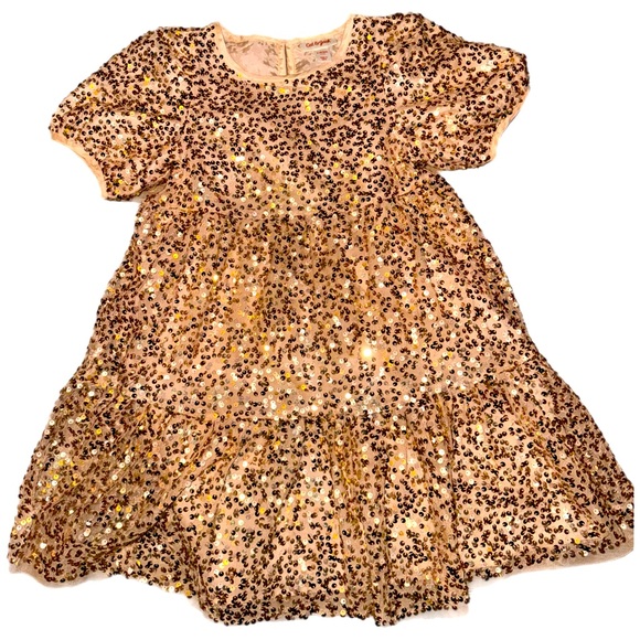 6x gold sequined dress - Picture 3 of 3